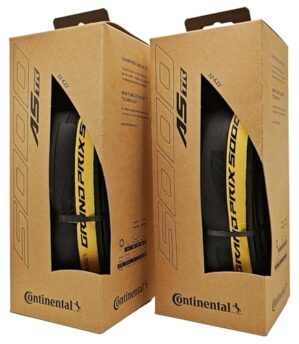 Continental Grand Prix 5000 All Season 700 x 32 AS TR Preto/Creme – Pronto sem câmara – Pacote com 2 pneus