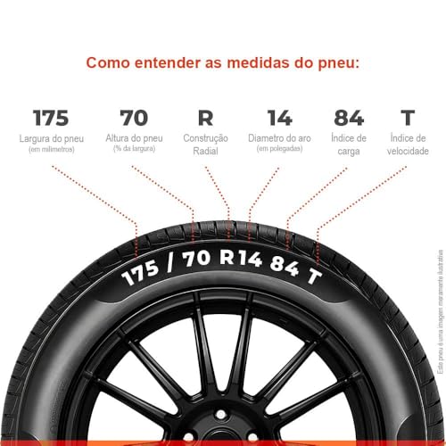 Pneu Pirelli P400 Evo 175/70 R14 Aro 14 84t - Image 5