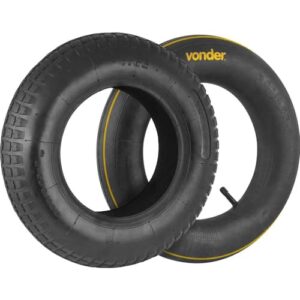 Vonder, Pneu Para Carrinho 3,25" X 8", 2 Lonas Com Câmara.
